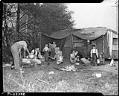 Image of Migrant family in makeshift housing, September 22, 1940