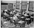 Image of Bailey Gatzert School classroom after incarceration of Japanese Americans, Seattle, 1942