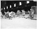 Image of Youth hockey teams playing at Civic Ice Arena, Seattle, March 1948