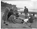 Image of Civil defense workers in first aid drill, Vashon Island, 1942