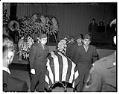 Image of Funeral for Japanese American serviceman in Seattle Buddhist Church, Seattle, December 11, 1948