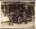 Image of Three delivery men with Rainier beer truck, 1905