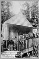 Image of Kikisoblu (Princess Angeline) at her home, circa 1890