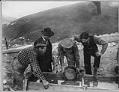 Image of Panning for gold at Gold Hill, Yukon Territory, circa 1898