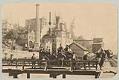 Image of Bayview Brewery with horsedrawn wagon of beer, circa 1900