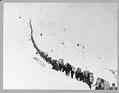 Image of Packers ascending summit of Chilkoot Pass, circa 1898