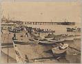 Image of Nome wharf from Barrack Square, 1905