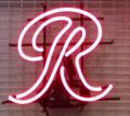 Image of Rainier Beer neon sign with company logo 