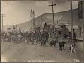 Image of Dog team pulling a cart, Dawson City, circa 1898
