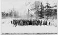 Image of Miners meeting at Sheep Camp, Alaska for trial of camp thieves , circa 1896