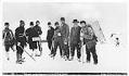 Image of Yukoners on the summit of Chilkoot Pass, Alaska, circa 1897