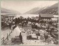 Image of Freight yard at Dyea, circa 1898