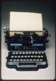 Image of Non-QWERTY typewriter made by the Chicago Writing Machine Company, ca. 1900-1912