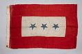 Image of Flag with three stars representing three sons serving in World War I, 1918