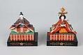Image of Emperor and Empress dolls from a Girls’ Day set, ca. 1930-1940