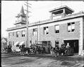 Image of Georgetown Fire Station and crew, 1915
