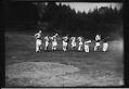 Image of Sack race at Rotary Club picnic, Seattle, 1917