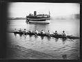 Image of University of Washington varsity crew team in shell, Seattle, 1924