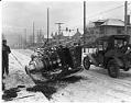 Image of Overturned fire engine, Seattle, circa 1910