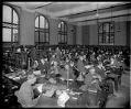 Image of Men's reading room in the Seattle Public Library, circa 1918