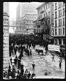 Image of Crowd rushing to Mayor Gill's support meeting, February 2, 1911