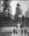 Image of Students walking on University of Washington campus, Seattle, 1915