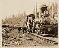 Image of Logging train from the Preston Mill Company, circa 1925