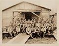 Image of Preston Mill Company employees outside the mess hall, circa 1925