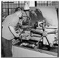 Image of Worker with a disability operating machinery at Occupational Rehabilitation, Inc., Seattle, November 1966