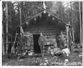Image of Denny cabin at head of Lake Keechelus, 1901
