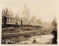 Image of Bunkhouses at Polson Logging Company camp, circa 1918