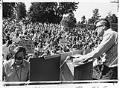Image of Crowd at rally at Matthews Beach Park about proposed Burke-Gilman Trail, Seattle, September 12, 1971