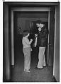 Image of David Denini and a resident of the Hazel Keller group home, Seattle, January 1980