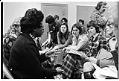 Image of League of Women Voters members speaking to Representative Peggy Joan Maxie, Olympia, January 1974