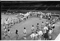 Image of Dancers rehearsing for the opening of the Kingdome, Seattle, March 21, 1976