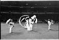 Image of Japanese group Tokiwa-Kai practicing for the opening of the Kingdome, Seattle, March 21, 1976
