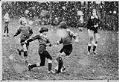 Image of Youth soccer game in the snow at Forest Crest Elementary School, Mountlake Terrace, November 18, 1978