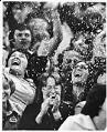 Image of Sounders fans amid confetti at Pacific Conference playoffs at the Kingdome, August 25, 1977