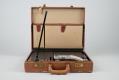 Image of OKI Electric car phone in briefcase, ca. 1985