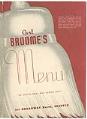 Image of Carl Broome's menu, circa 1955