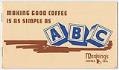 Image of Making Good Coffee Is As Simple As ABC, circa 1940