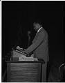 Image of Paul Robeson at lectern, Seattle, 1947