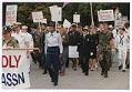 Image of Military veterans marching in Pride parade, Seattle, 1993