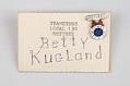 Image of Teamsters nametag for Betty Kugland with pins attached, ca. 1970s-1980s