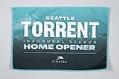 Image of Souvenir towel from the Seattle Torrent inaugural season home opener, 2025