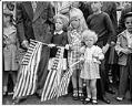 Image of Children watching Independence Day parade, July 4, 1947